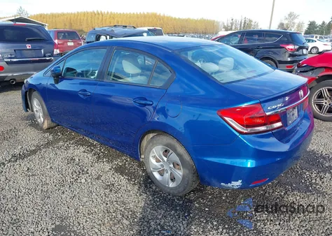 2014 Honda Civic Lx из США, поврежденный, VIN 19XFB2F5XEE235345